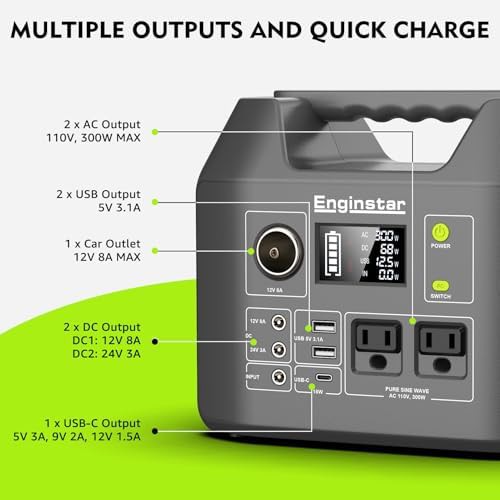 EnginStar 300W pure sine wave solar generator — photo 4