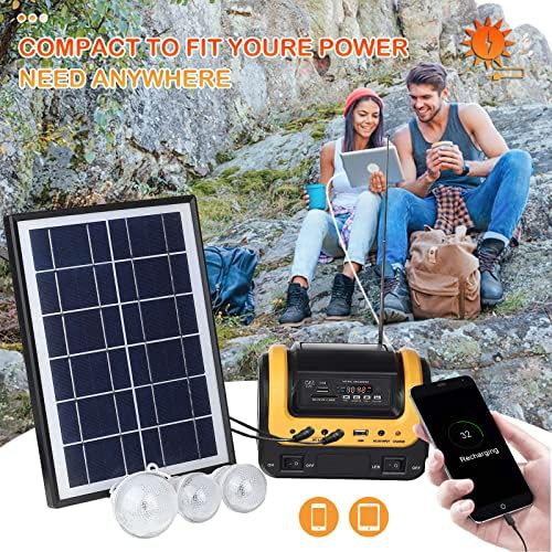 Small portable power station for camping with LED light — photo 3