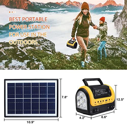 Small portable power station for camping with LED light — photo 4
