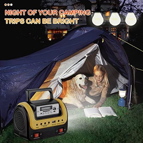 Small portable power station for camping with LED light — photo 5