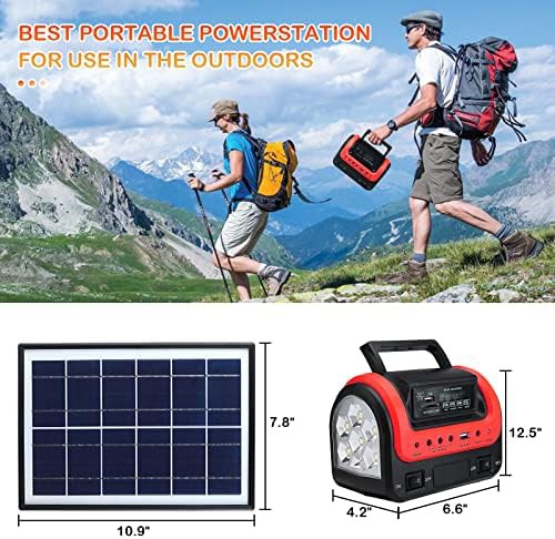 Portable solar generator with panel for camping — photo 4