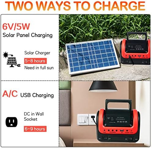 Portable solar generator with panel for camping — photo 5