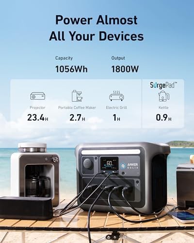 Anker SOLIX C1000 power station with car cable — photo 4