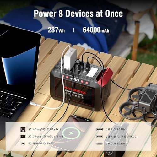 Marbero 237Wh pure sine wave power station — photo 3