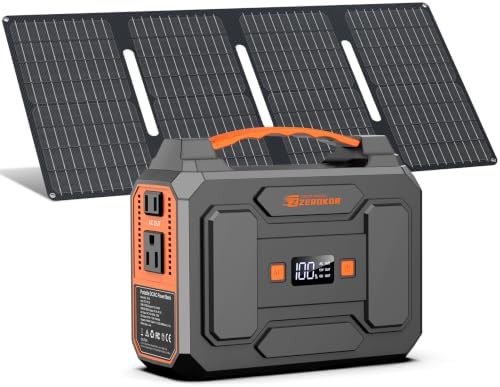 Portable 100W generator with AC and solar