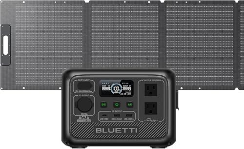 Portable power station with included solar panel