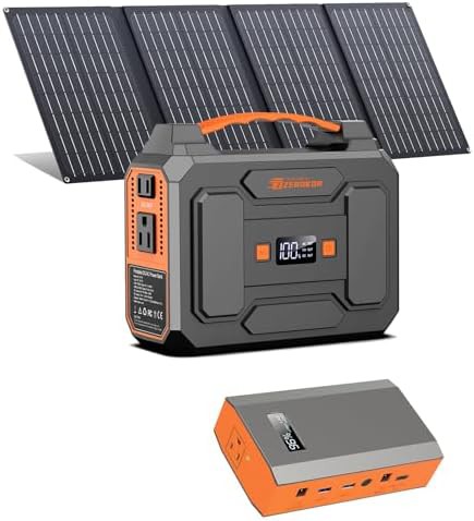 ZeroKor 100W portable power station with solar panel
