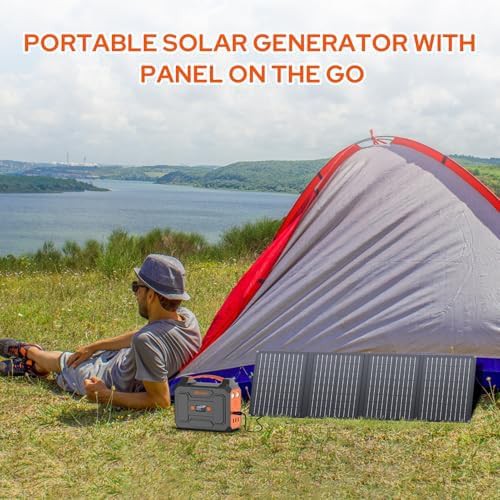 ZeroKor 100W portable power station with solar panel — photo 5