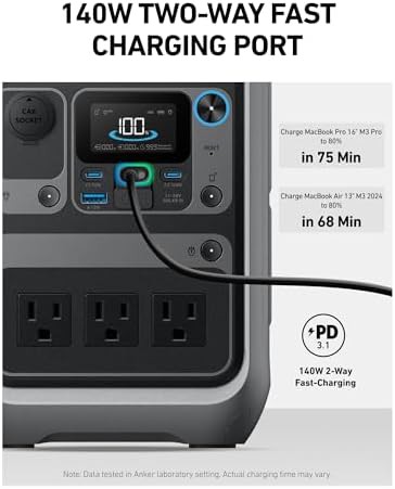 Anker SOLIX C300 camping solar generator — photo 5