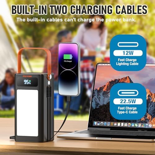 PGYOB portable power bank station 27000mAh with SOS light — photo 3
