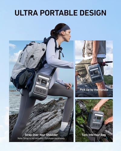 SOLIX C300 portable power station with solar panel — photo 4