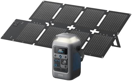 Anker SOLIX C300 DC power station with solar panel