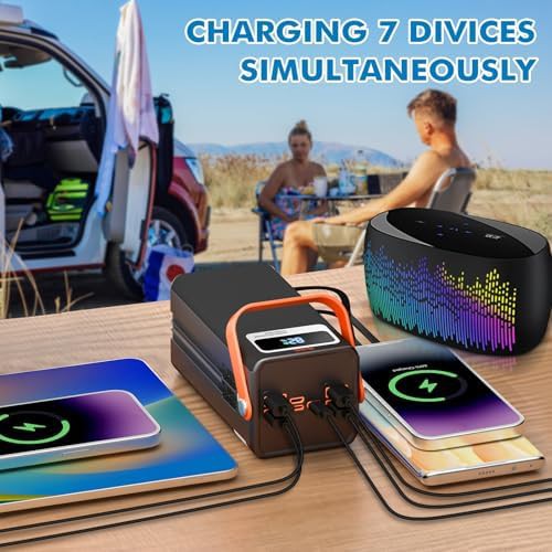 PGYOB portable power station 99.9Wh with built-in cable — photo 4