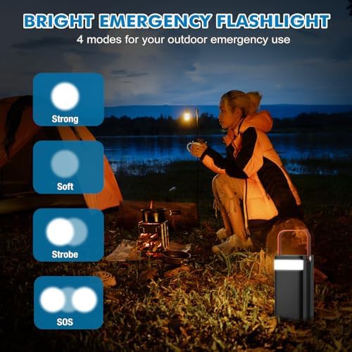 PGYOB portable power station 99.9Wh with built-in cable — photo 5