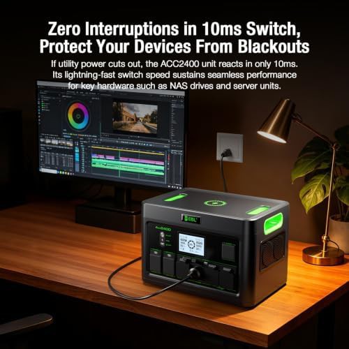 EBL 2400W LiFePO4 home power station — photo 5