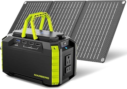 Marbero 150Wh solar generator with panel included