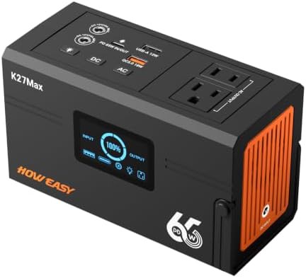 HOWEASY portable power station 135W backup battery
