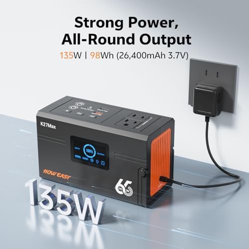 HOWEASY portable power station 135W backup battery — photo 3