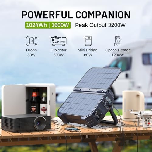 Browey 1600W portable solar power unit — photo 3