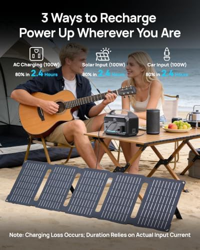 Portable power station with 40W solar — photo 4