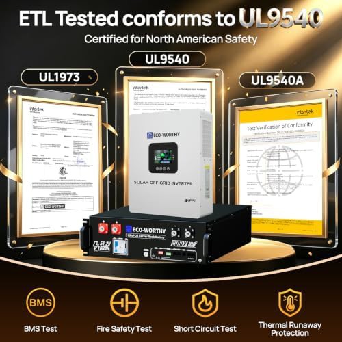 Eco-Worthy 5120Wh home backup power with 5000W inverter — photo 3