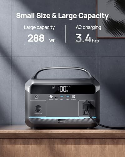 Portable 350W power station with solar panel — photo 3