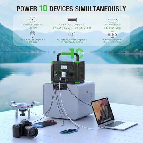 500W outdoor solar generator backup battery — photo 3