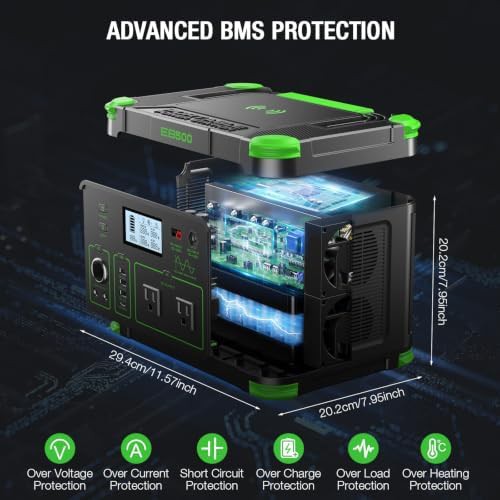 500W outdoor solar generator backup battery — photo 4