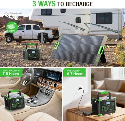 500W outdoor solar generator backup battery — photo 5