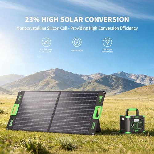 EBL 500W power station with solar panel — photo 5