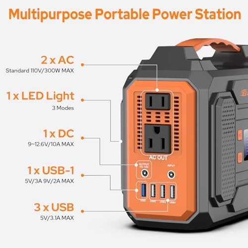 ZeroKor 300W portable power station with solar panel — photo 4