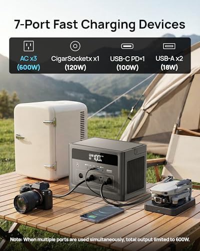 Portable power station with 576Wh LiFePO4 battery — photo 3