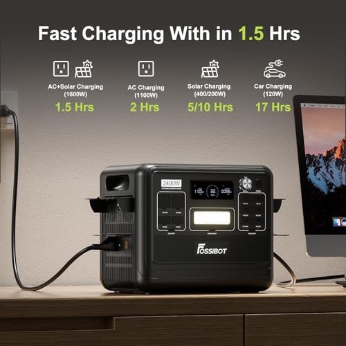 Fossibot F2400 2048Wh LiFePO4 solar generator — photo 3